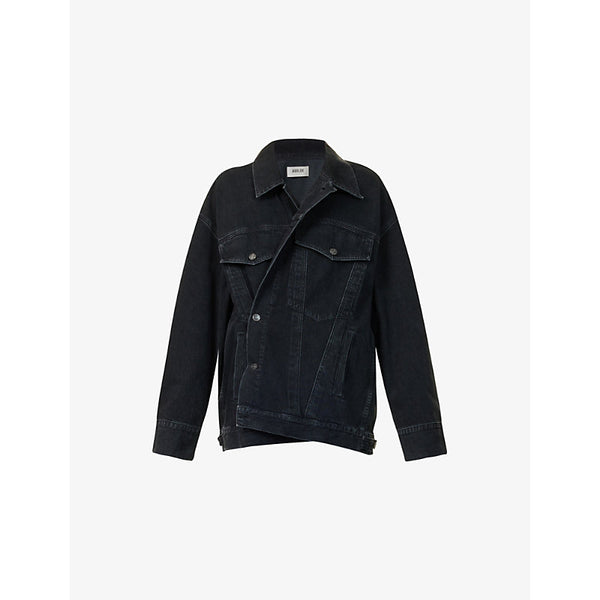 Agolde Reworked Wayne buttoned-pockets relaxed-fit denim-blend jacket