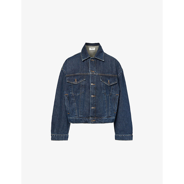 Agolde Dalton balloon-sleeve organic denim jacket