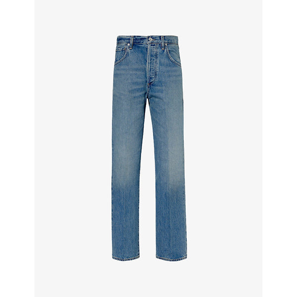 Citizens Of Humanity Baretta faded-wash straight-leg high-rise denim jeans