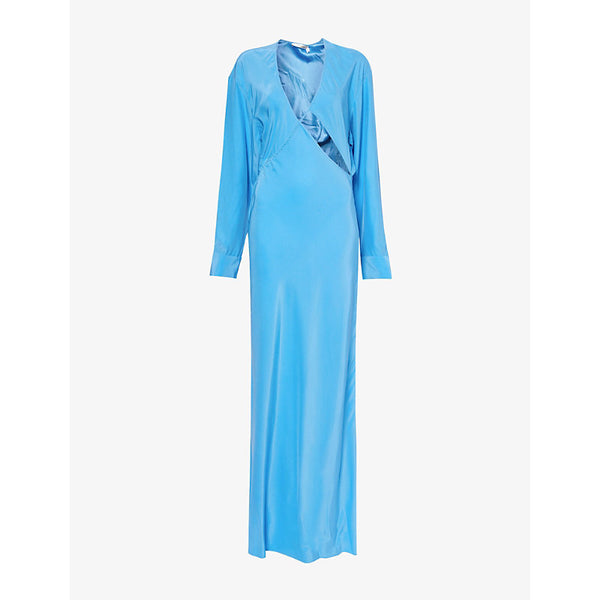 Christopher Esber Crosscut long-sleeves silk maxi dress | CHRISTOPHER ESBER