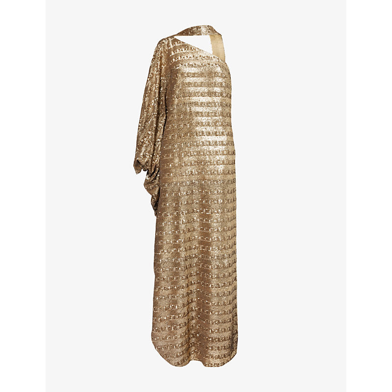 Taller Marmo Gilded Ubud embellished woven maxi dress | TALLER MARMO