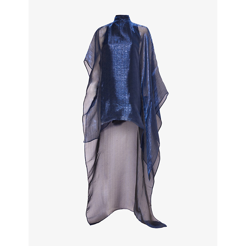 Taller Marmo Dallas metallic-finish woven kaftan | TALLER MARMO