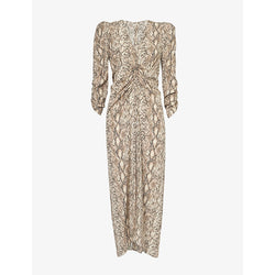 Isabel Marant Albini V-neck silk-blend midi dress | ISABEL MARANT