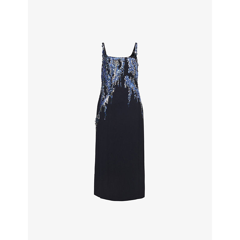 Dries Van Noten Debano sequin-embellished crepe midi dress | DRIES VAN NOTEN