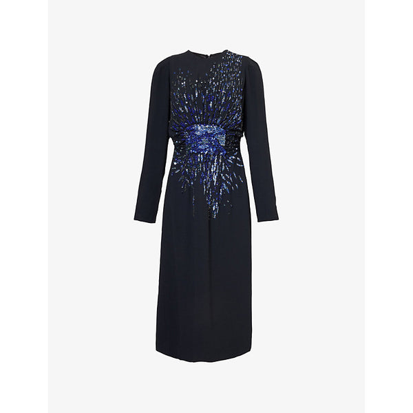 Dries Van Noten Dofili sequin-embellished crepe midi dress | DRIES VAN NOTEN