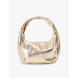  Malina Jemma metallic faux-leather tote bag