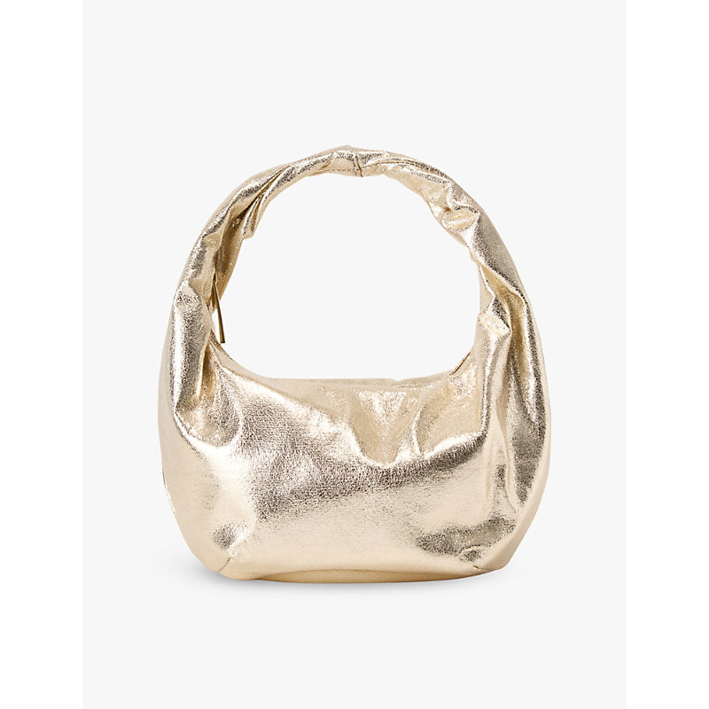  Malina Jemma metallic faux-leather tote bag