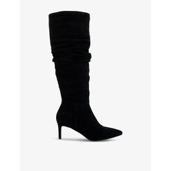 Dune Slouchings stiletto-heel suede knee-high boots