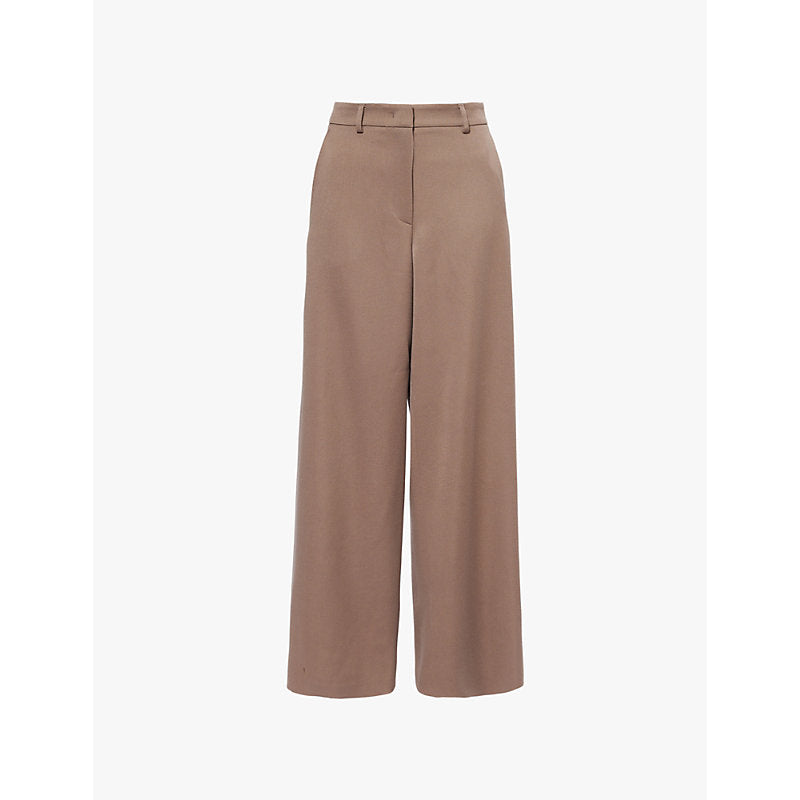  Giorgio Armani Wide-leg high-rise wool trousers