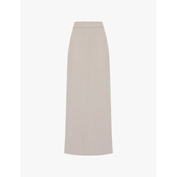 Womens Giorgio Armani Split-hem mid-rise silk maxi skirt