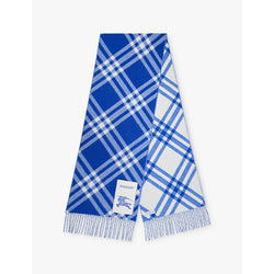  Burberry Rectangular-shape check-pattern cashmere scarf