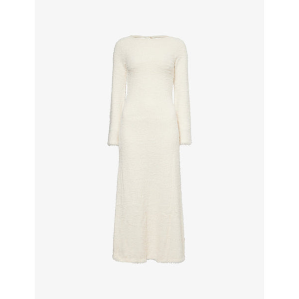 Pretty Lavish Valle fluffy-texture knitted maxi dress