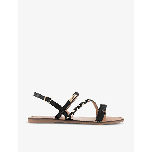 Les Tropeziennes Batresse braided-strap leather sandals