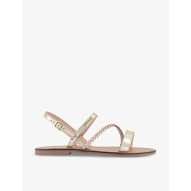 Les Tropeziennes Batresse braided-strap leather sandals