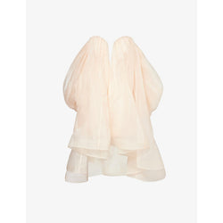 Zimmermann Crush strapless silk-organza mini dress | ZIMMERMANN