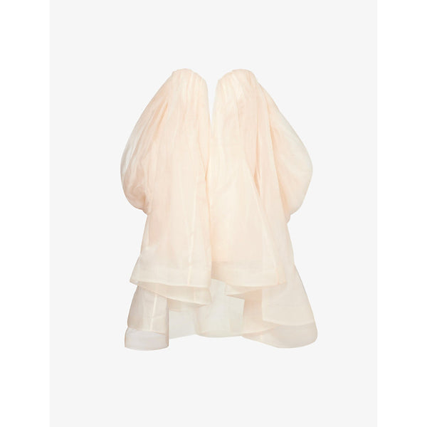 Zimmermann Crush strapless silk-organza mini dress