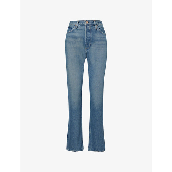 Paige Billy Straight Ankle-Grazer Denim Jeans