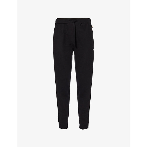 Boss Waffle tapered-leg cotton-blend jersey jogging bottoms