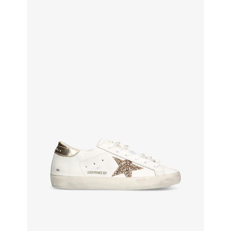 Golden Goose Superstar star-applique low-top leather trainers | Golden Goose