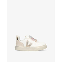 Veja Kids' V-10 leather low-top trainers | Veja