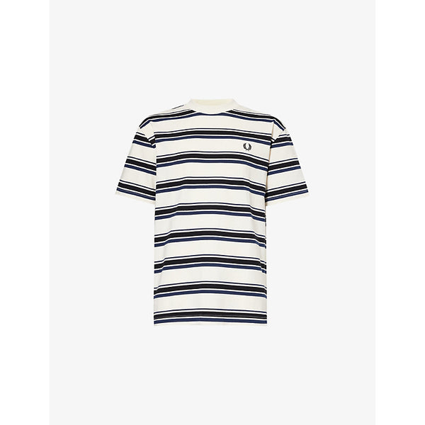 Fred Perry Striped short-sleeve cotton-jersey T-shirt