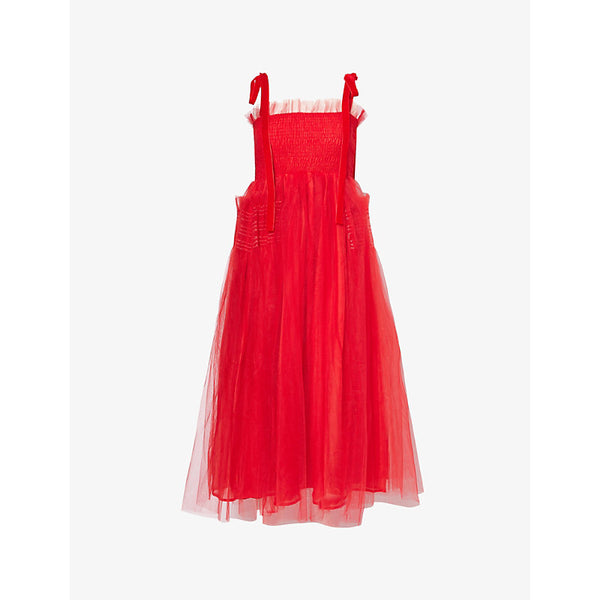 Sister Jane Tulle flared woven midi dress