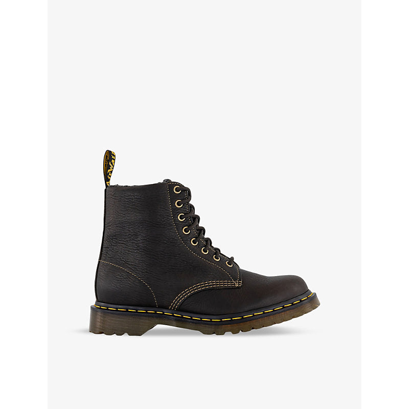 Dr. Martens 1460 Warm Lined shearling-lined leather ankle boots