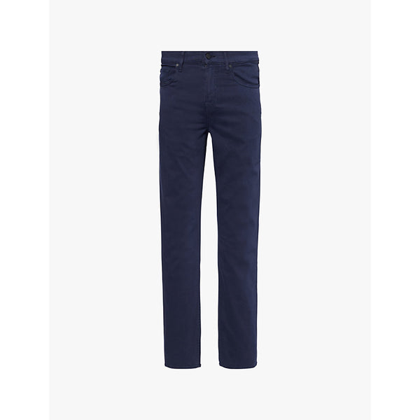 7 For All Mankind Slimmy Luxe Performance Plus straight-leg slim-fit stretch-cotton blend jeans