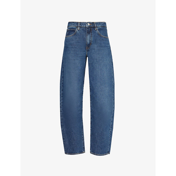 Frame Low Slung Barrel relaxed-fit high-rise jeans