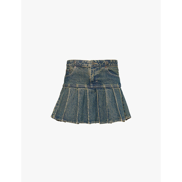 Levis Levi's x Adsb Andersson Bell pleated mini denim skirt