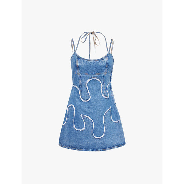 Levis Levi's x Adsb Andersson Bell flared fringed mini denim dress