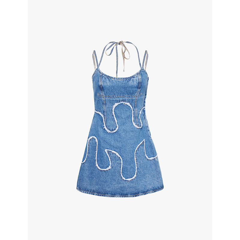 Levis Levi's x Adsb Andersson Bell flared fringed mini denim dress | LEVIS