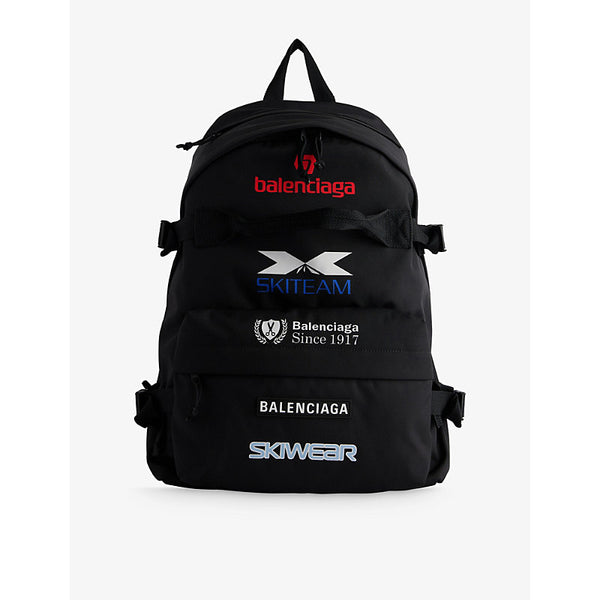 Balenciaga Skiwear brand-print woven backpack | Balenciaga