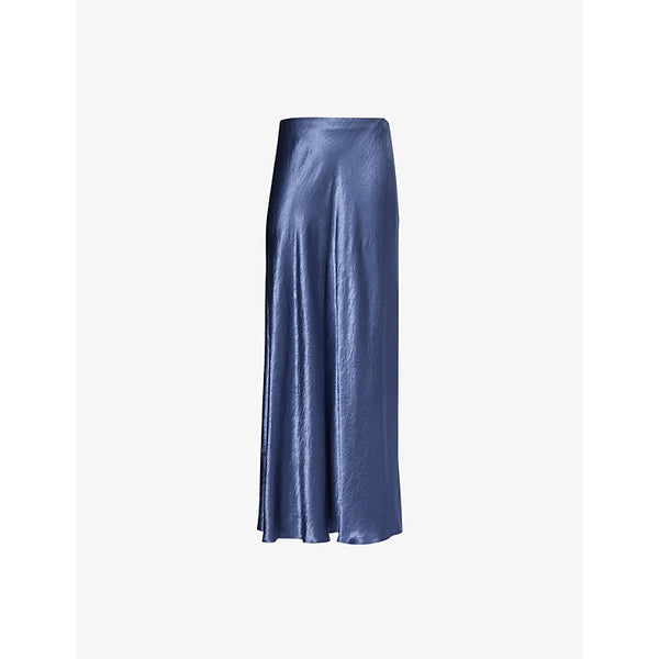 Vince Flared Satin Maxi Skirt