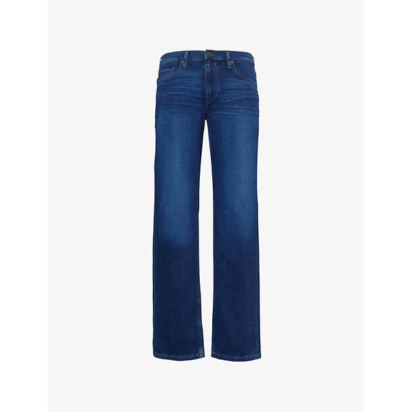 Paige Doheny Relaxed Straight-Leg Stretch-Denim Jeans