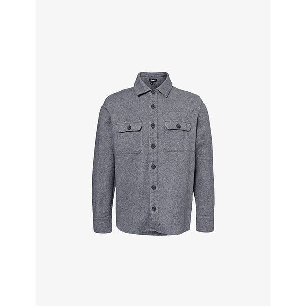 Paige Wilbur Diagonal-Weave Cotton Overshirt