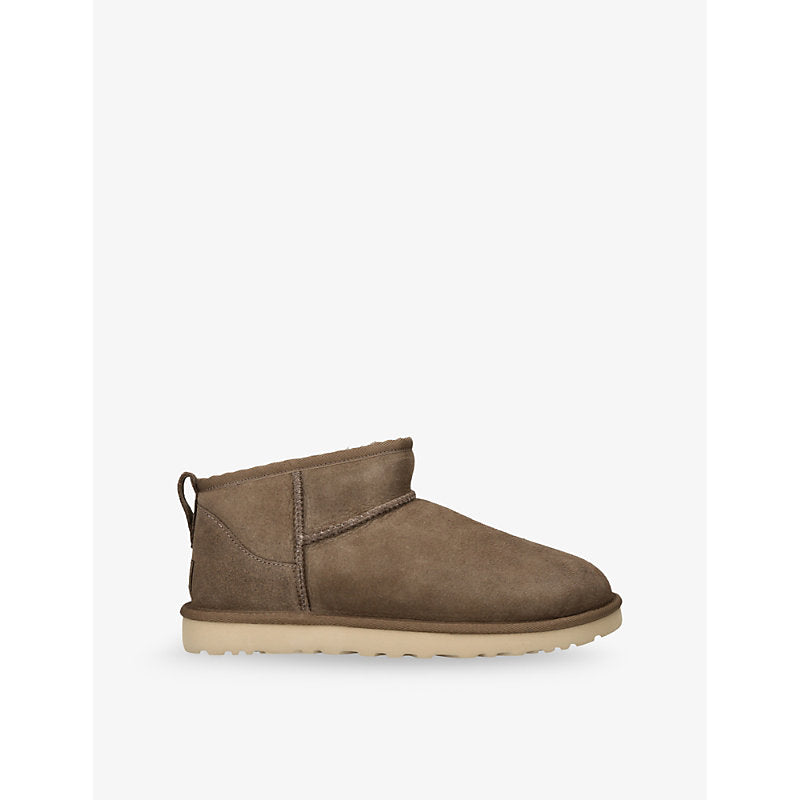 Ugg Ultra Mini logo-patch sheepskin boots | Ugg