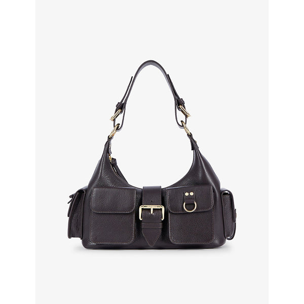 The Kooples Amelia multi-pocket leather shoulder bag