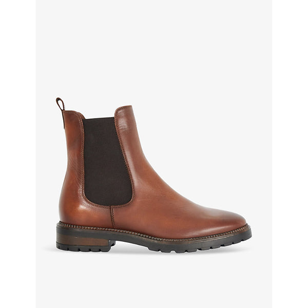 Dune Poema cleated-sole leather Chelsea boots