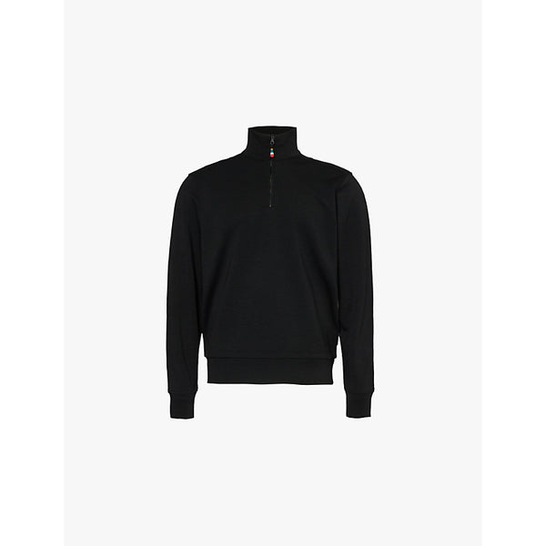 Orlebar Brown Isar half-zip funnel-neck wool stretch-jersey sweatshirt