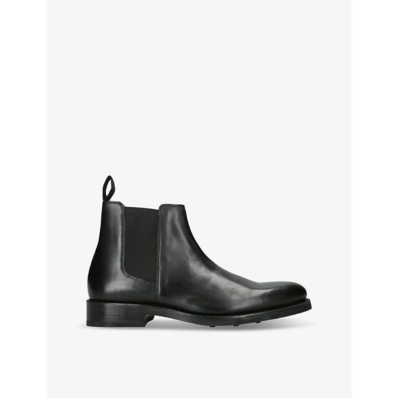 Grenson Declan flat leather Chelsea boots