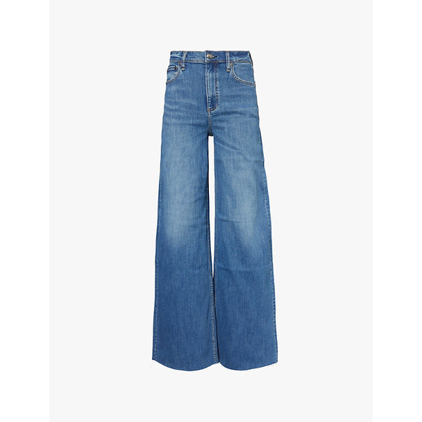 Rag & Bone The Sofie high-rise wide-leg stretch-denim jeans