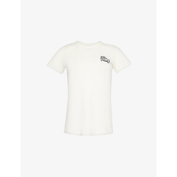 Rag & Bone Disco embroidered organic-cotton jersey T-shirt