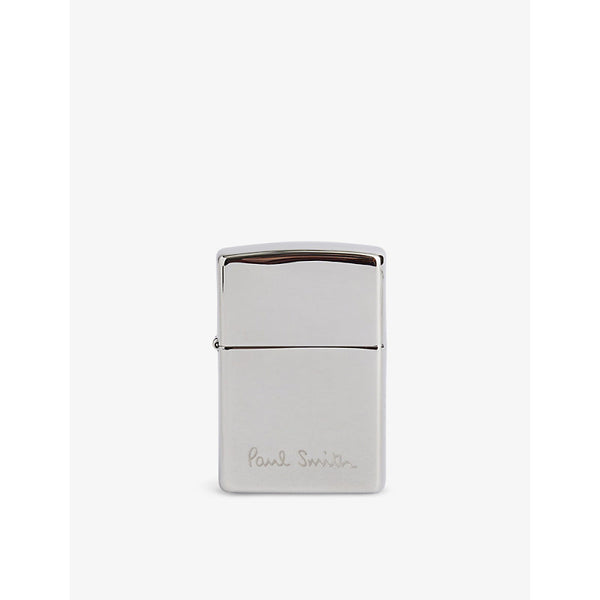 Paul Smith Logo-engraved silver-tone chrome lighter