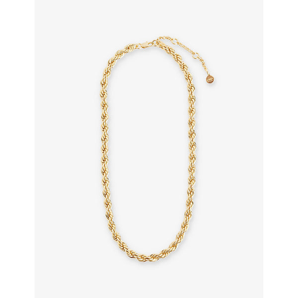 Oma The Label Klassik 18ct yellow gold-plated brass necklace