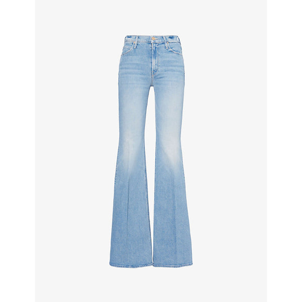 Mother The Doozy flared straight-leg mid-rise stretch-denim jeans