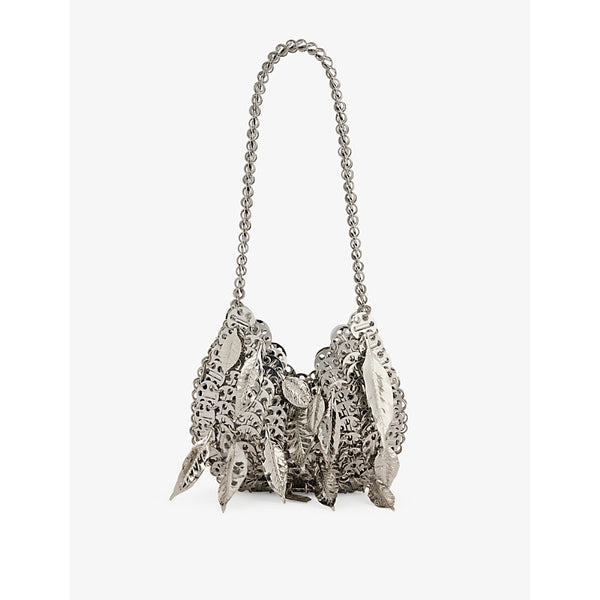 Rabanne 1969 Silver Moon metal shoulder bag