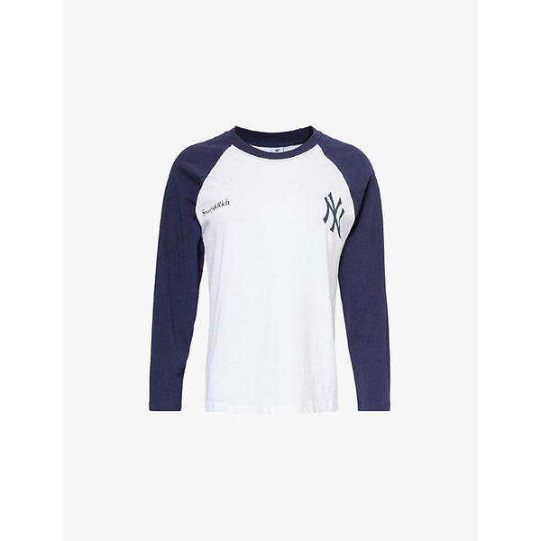 Sporty & Rich Yankees Baseball long-sleeves cotton-jersey T-shirt