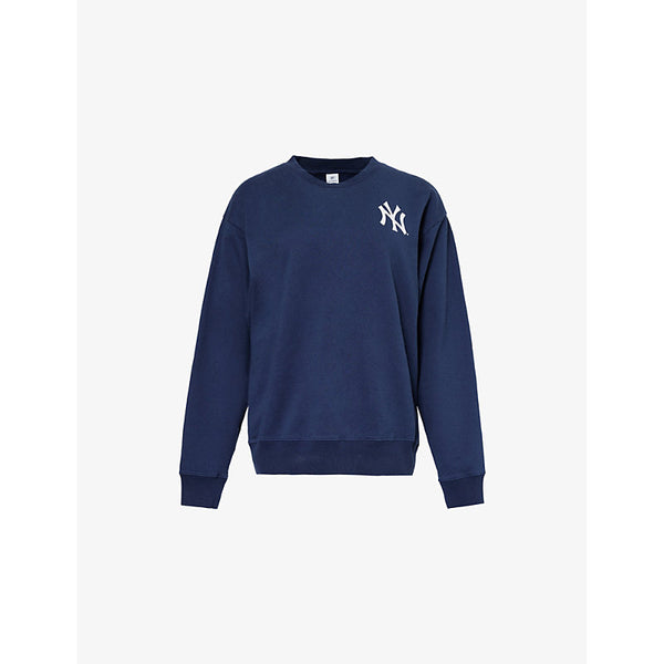 Sporty & Rich for '47 x The New York Yankees brand-print cotton-jersey sweatshirt