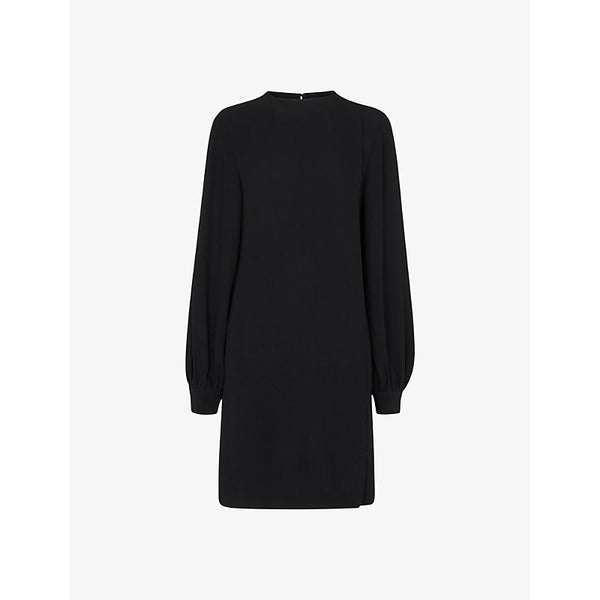 Whistles Cleo balloon-sleeve knitted shift dress